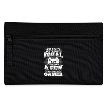 Gamer drôle de jeu shirt tous les hommes égaux - Trousse - noir - Devant