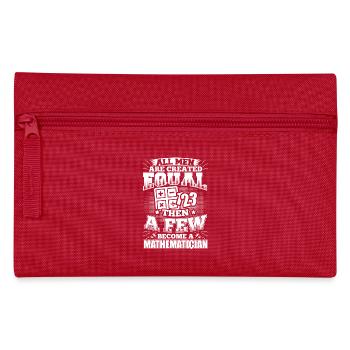Mathématiques Math Mathematic chemise tous les hommes égaux - Trousse - rouge - Devant