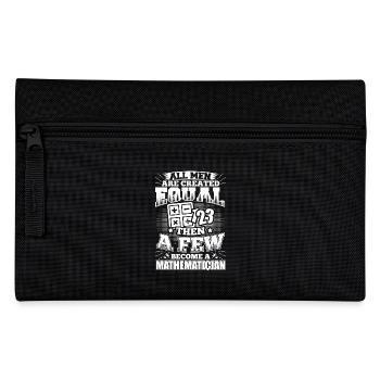 Mathematics Math Mathematic Shirt All Men Equal - Federtasche - Schwarz - Vorne
