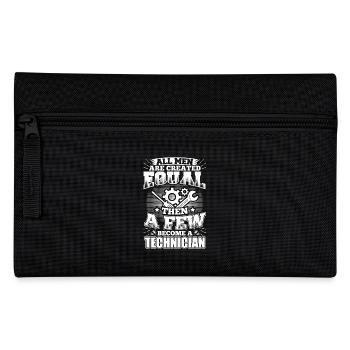 Funny Technician Shirt All Men Equal - Federtasche - Schwarz - Vorne