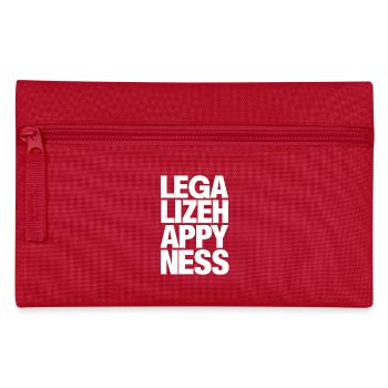 Legalize Happiness T-Shirt - Federtasche - Rot - Vorne