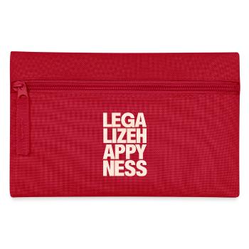 Legalize Happiness T-Shirt - Federtasche - Rot - Vorne