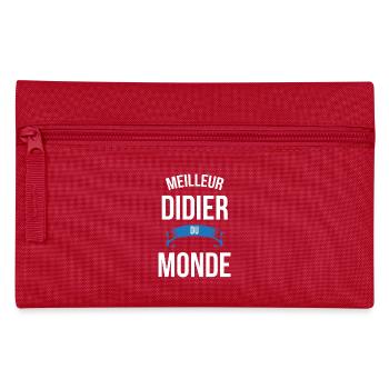 Meilleur Didier du monde homme - Trousse - rouge - Devant