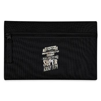 Superkräfte Industriemeister Chemie Shirt - Federtasche - Schwarz - Vorne