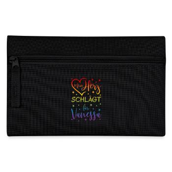 Mon cœur bat pour Vanessa - Trousse - noir - Devant