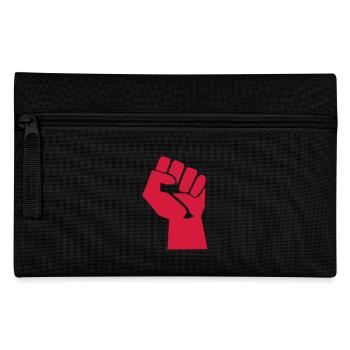 fist revolution symbol vintage sign fun fist - Pencil Case - black - Front