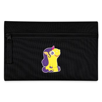 Kleines Einhorn - Federtasche - Schwarz - Vorne