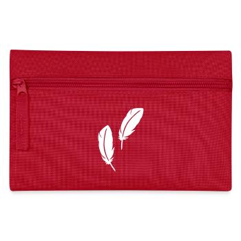 feather - Pencil Case - red - Front