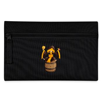 Münchner Kindl at the tapping with beer keg - Pencil Case - black - Front