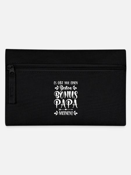 Es gibt nur einen besten Bonus Papa - Meinen! - Federtasche - Schwarz