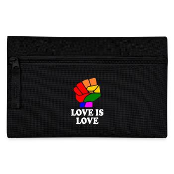 Love is love - Federtasche - Schwarz - Vorne
