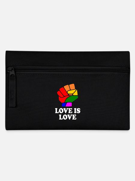Love is love - Federtasche - Schwarz