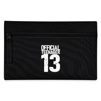 Adolescent officiel 13, cadeau cool 13e anniversaire - Trousse - noir - Devant
