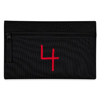 4 Numéro quatre numéro noir anniversaire - Trousse - noir - Devant