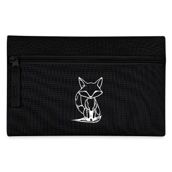 Niedliche vintage Fuchs Zeichnung - Federtasche - Schwarz - Vorne