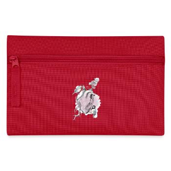 Meisen und Herz - Federtasche - Rot - Vorne