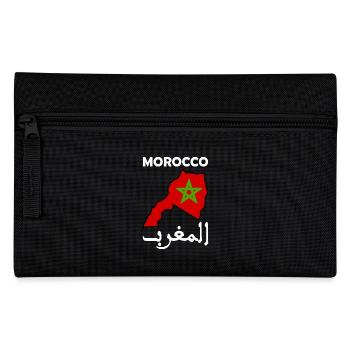 Marokko - Federtasche - Schwarz - Vorne