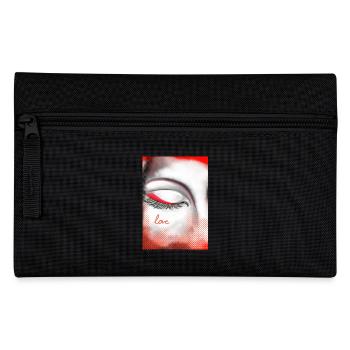 Herz und Liebe auf Highlight - Federtasche - Schwarz - Vorne