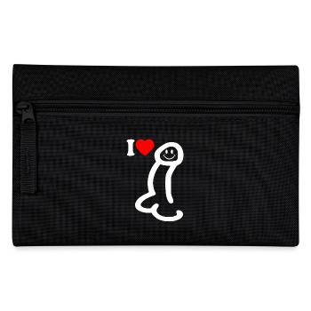 I love cock - Pencil Case - black - Front
