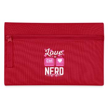 Love Nerd CTRL - Heart - Pencil Case - red - Front