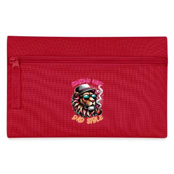 Roaring with dad style and chill vibes - Pencil Case - red - Front