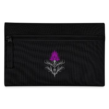 Distel Tattoo Scottish Thistle Botanical Art - Pencil Case - black - Front