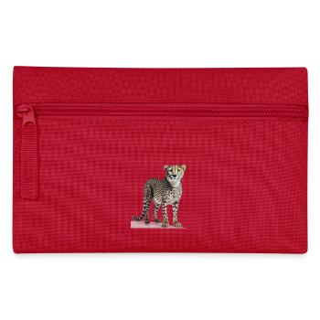Cheetah - Gepard - Pencil Case - red - Front