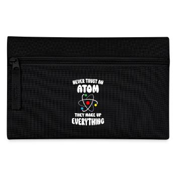 Never Trust An Atom - Pencil Case - black - Front