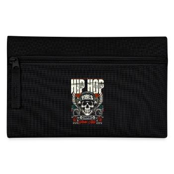 Vintage Skull & Recording Console Hip Hop Vibes - Federtasche - Schwarz - Vorne