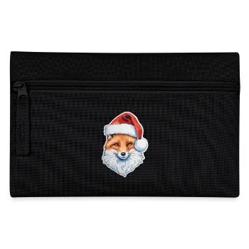 Fuchs Weihnachten Wasserfarben - Federtasche - Schwarz - Vorne