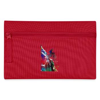 BMX Fahrer Sport Kunst #sport #bike - Federtasche - Rot - Vorne