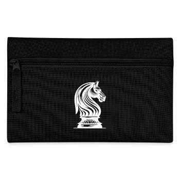 Chess Piece Horse Knight Chess Tattoo - Pencil Case - black - Front
