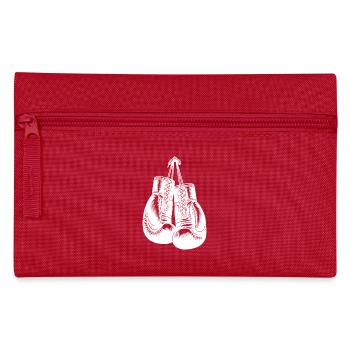 Classic boxing gloves in vintage boxer style - Pencil Case - red - Front