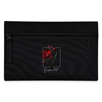 Dark Orchid Street Vibes - Underground Rebel Art - Federtasche - Schwarz - Vorne