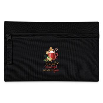 Hot Cacao, most wonderful time of the year - Pencil Case - black - Front