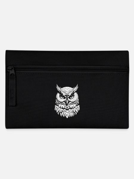 Owl - Federtasche - Schwarz