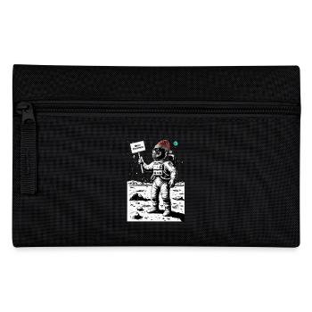 Frohe Weihnachten Astronaut - Feiertag auf dem Mon - Federtasche - Schwarz - Vorne