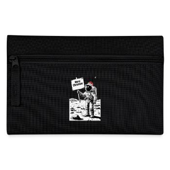 Frohe Weihnachten Astronaut - Feiertag auf dem Mon - Federtasche - Schwarz - Vorne
