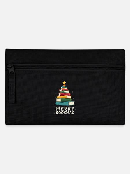 Merry Bookmas - Festliche Freude für Buchliebhaber - Federtasche - Schwarz