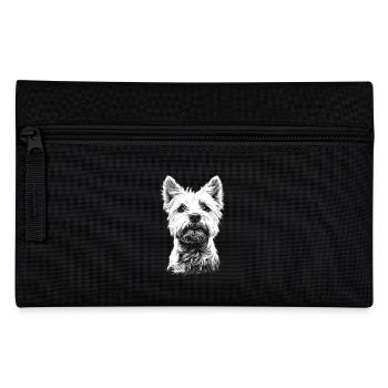 West Highland White Terrier Portrait Dog Dog - Pencil Case - black - Front