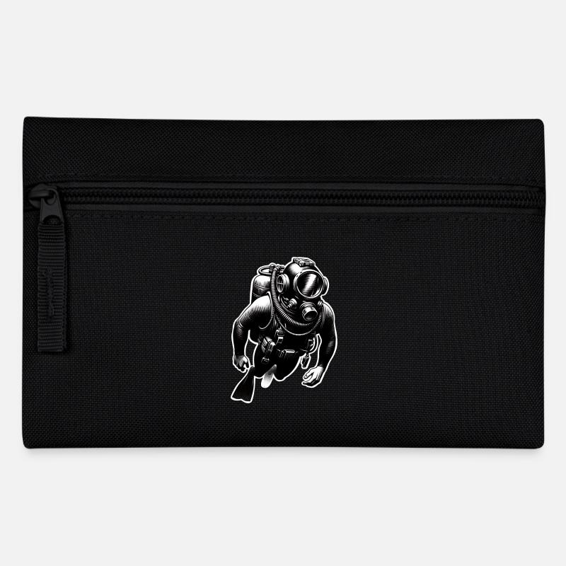 Tauchen Taucher - Federtasche - Schwarz