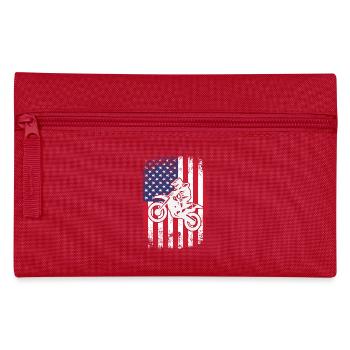 Motocross MX Supercross Enduro Dirt Bike - Pencil Case - red - Front