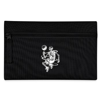 Halloween skeletons playing basketball - Pencil Case - black - Front
