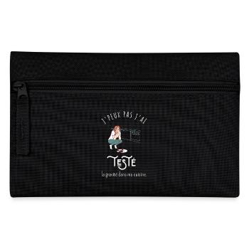 J’peux pas j’ai testé la gravité dans ma cuisine - Trousse - noir - Devant