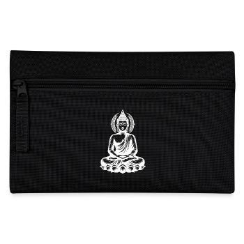 Meditation Harmony Yoga Buddha Thai Tattoo Style - Pencil Case - black - Front
