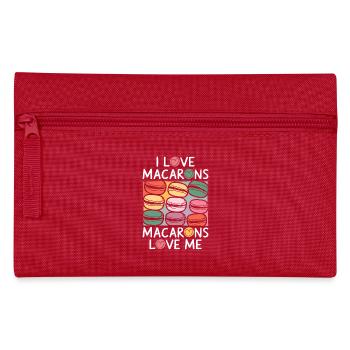 Love for macarons - Pencil Case - red - Front