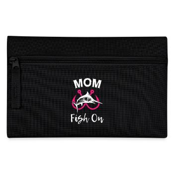 Mom Fish On Fishing - Pencil Case - black - Front