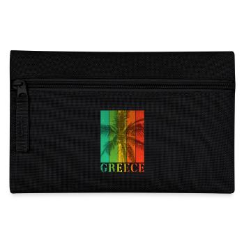 Grèce Été Palmiers Plage Mer Vacances - Trousse - noir - Devant