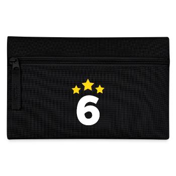 6 ans étoile - cadeau de 6e anniversaire - Trousse - noir - Devant