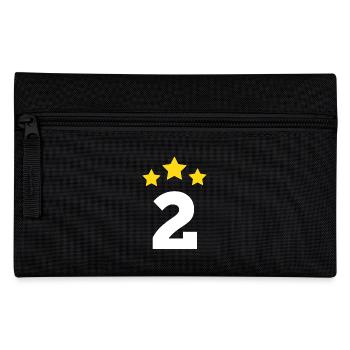 2 ans étoile - cadeau de 2 e anniversaire - Trousse - noir - Devant